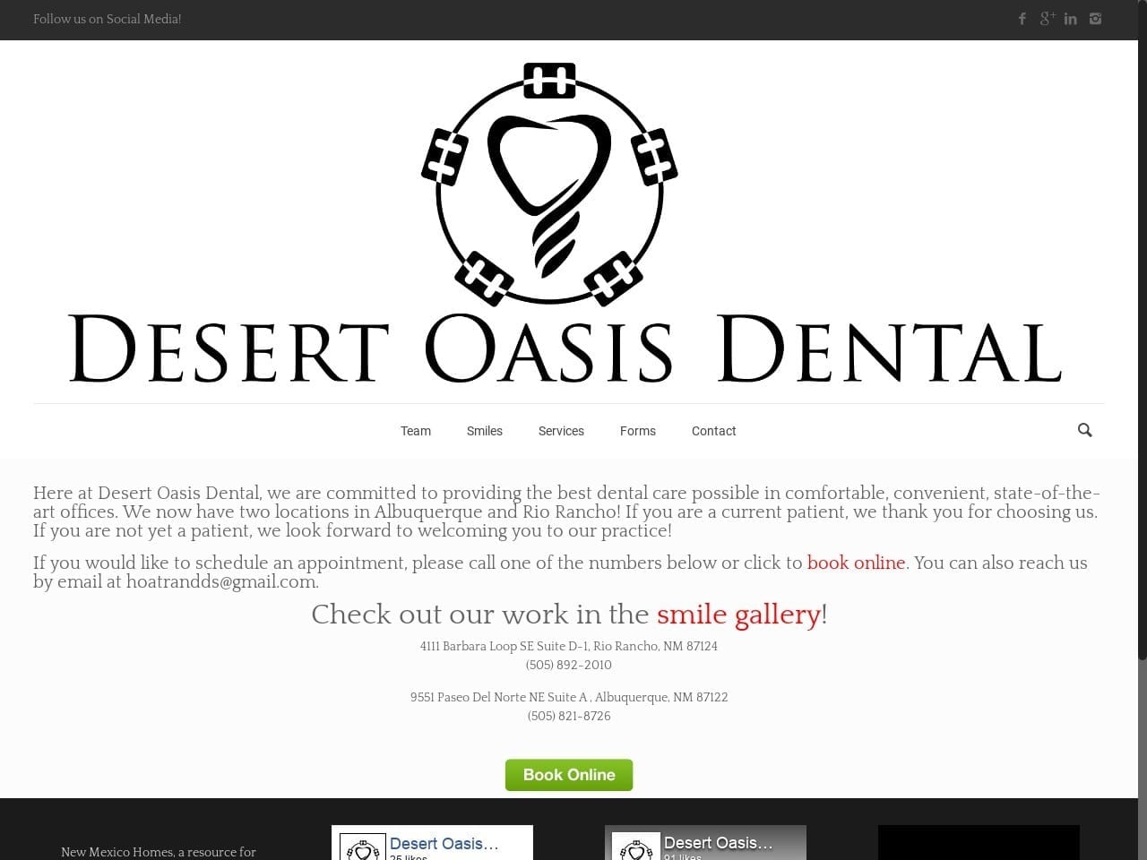 Hoa Tran DDS Website Screenshot from hoatrandds.com