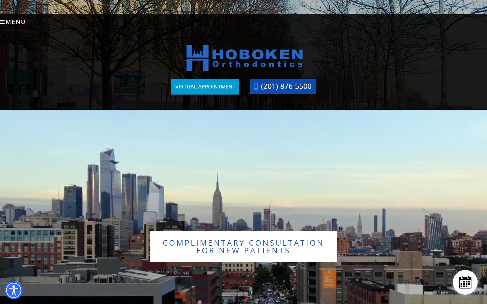 hobokenortho.com screenshot