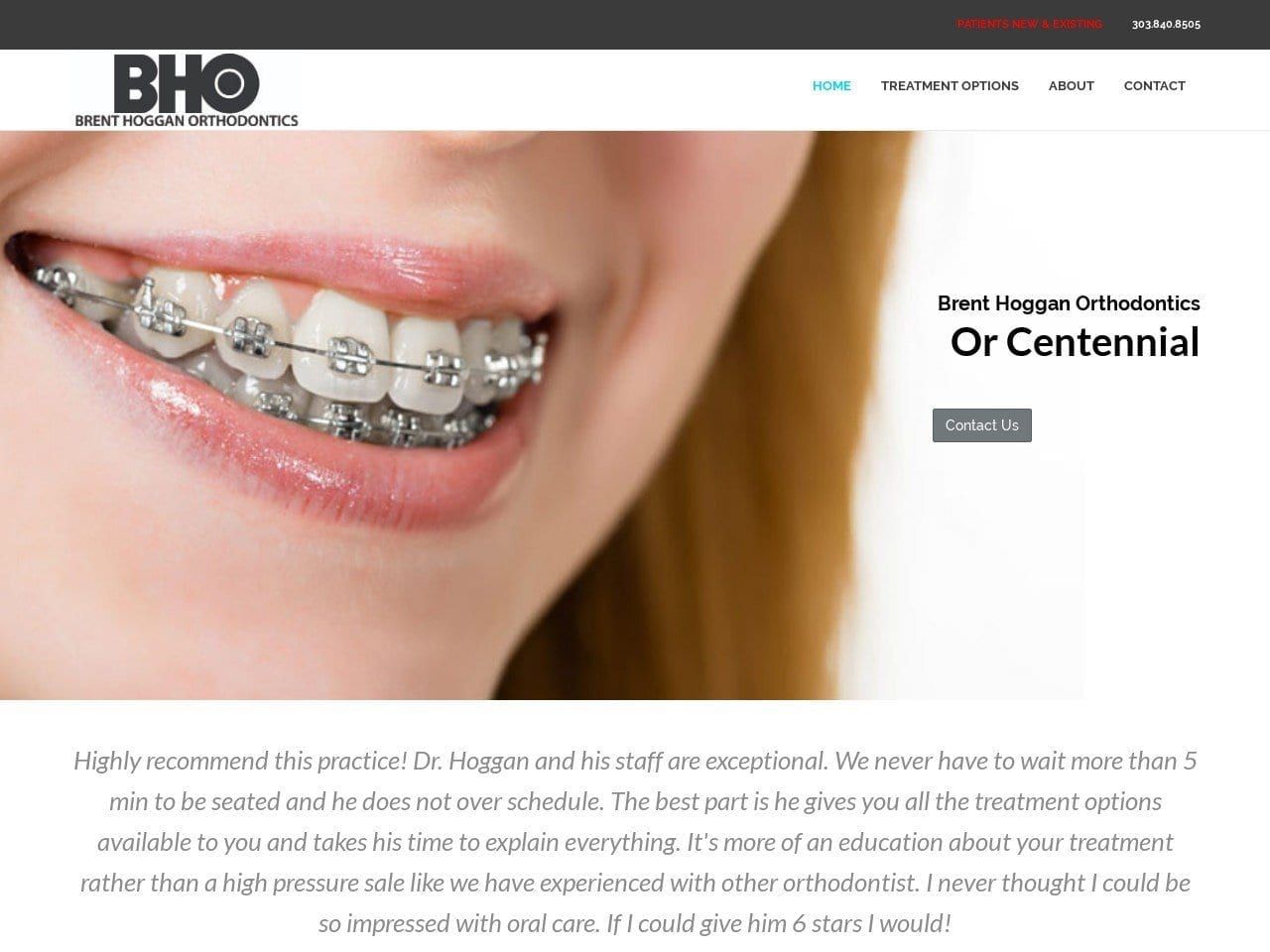 Holden Orthodontics Website Screenshot from hogganortho.com