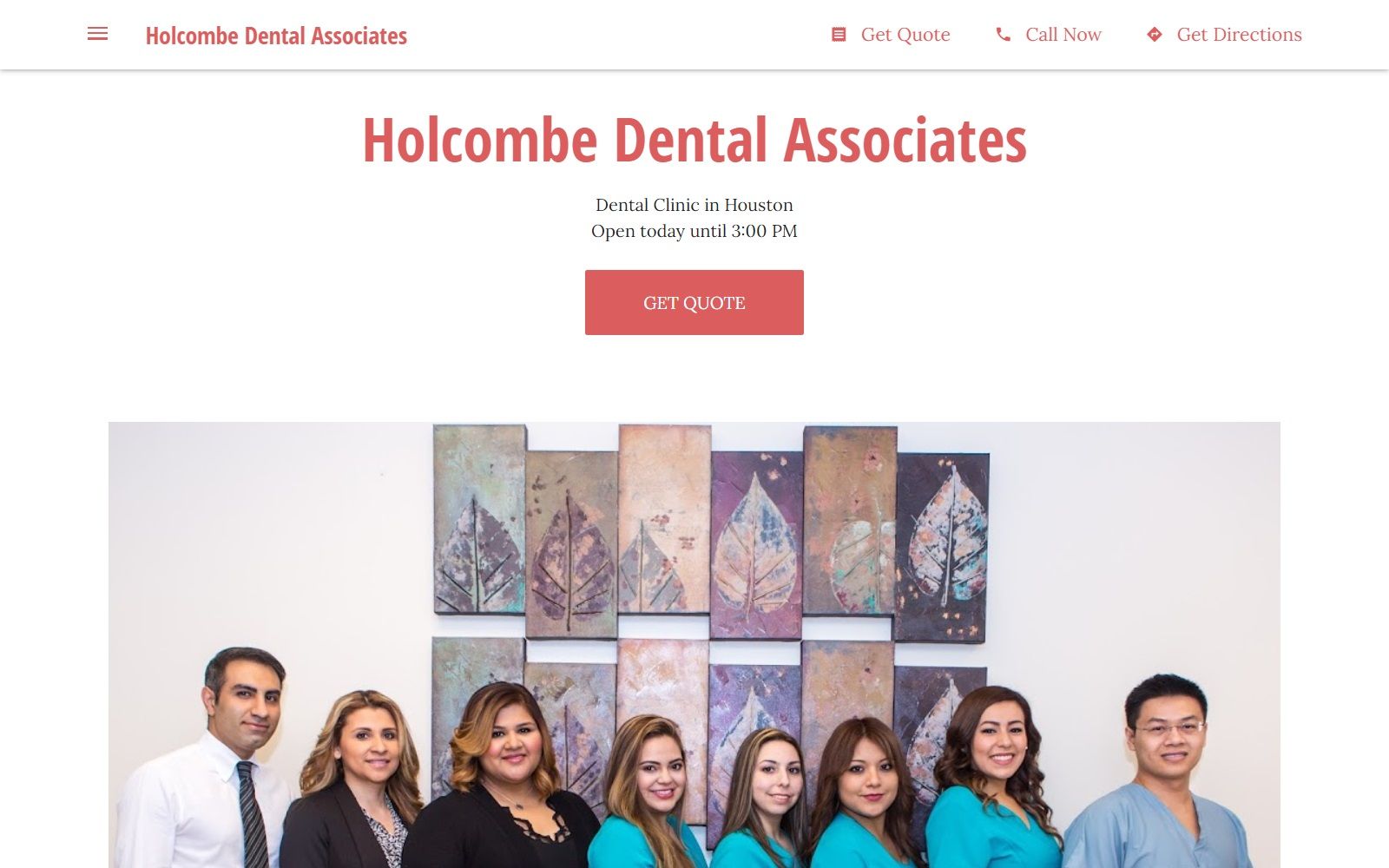 holcombe-dental-associates.business.site screenshot