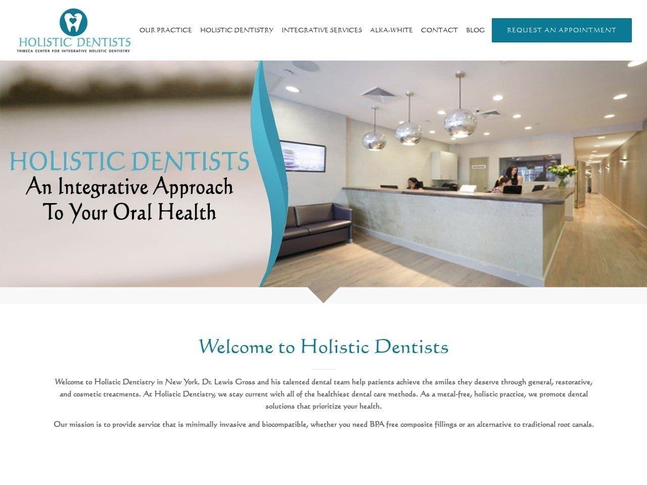 Holistic Dentist Website Screenshot from holistic-dentists.com