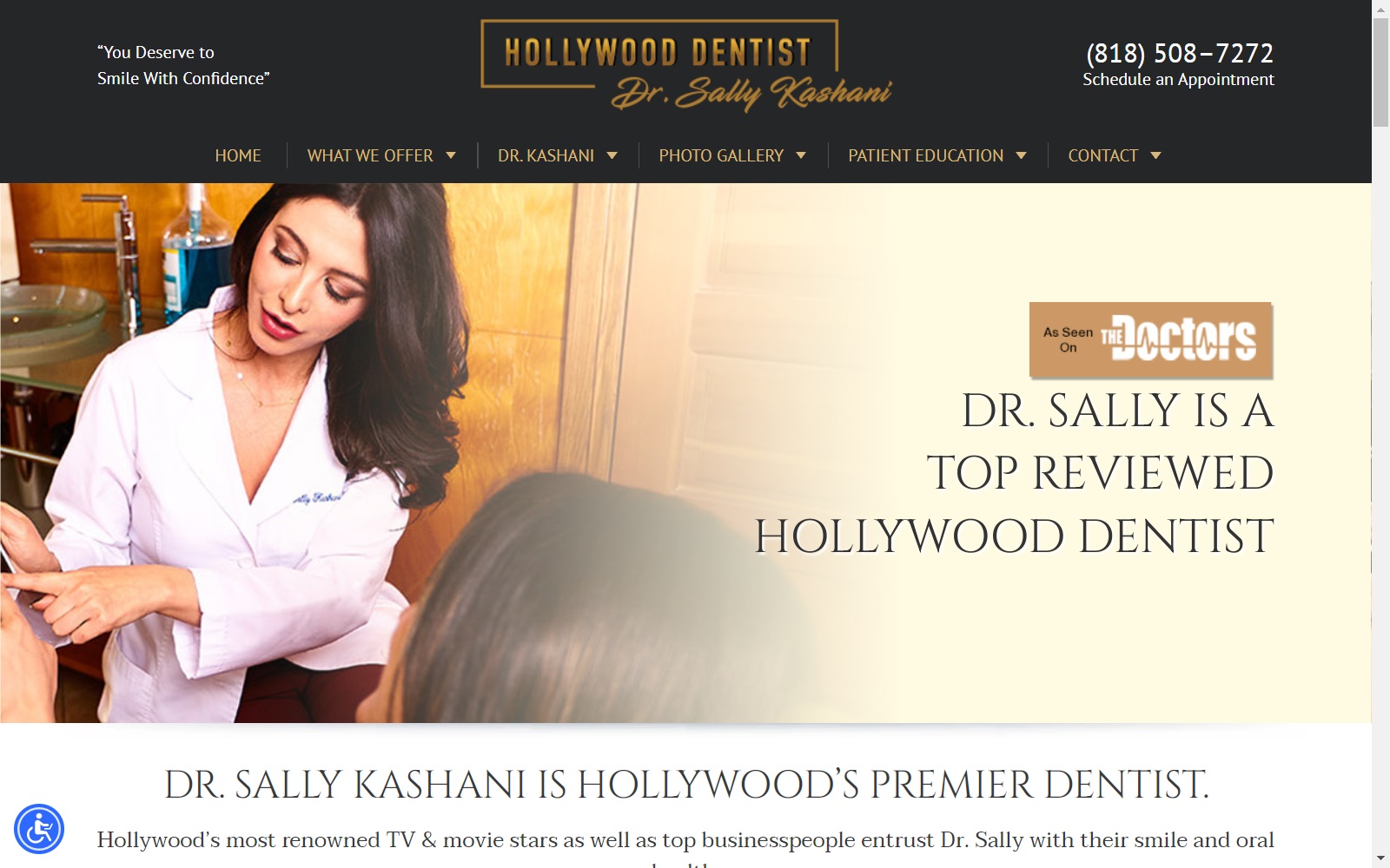 hollywood-dentist.com screenshot