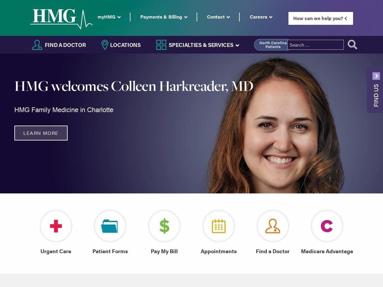 Holston Medical Group Website Screenshot from holstonmedicalgroup.com