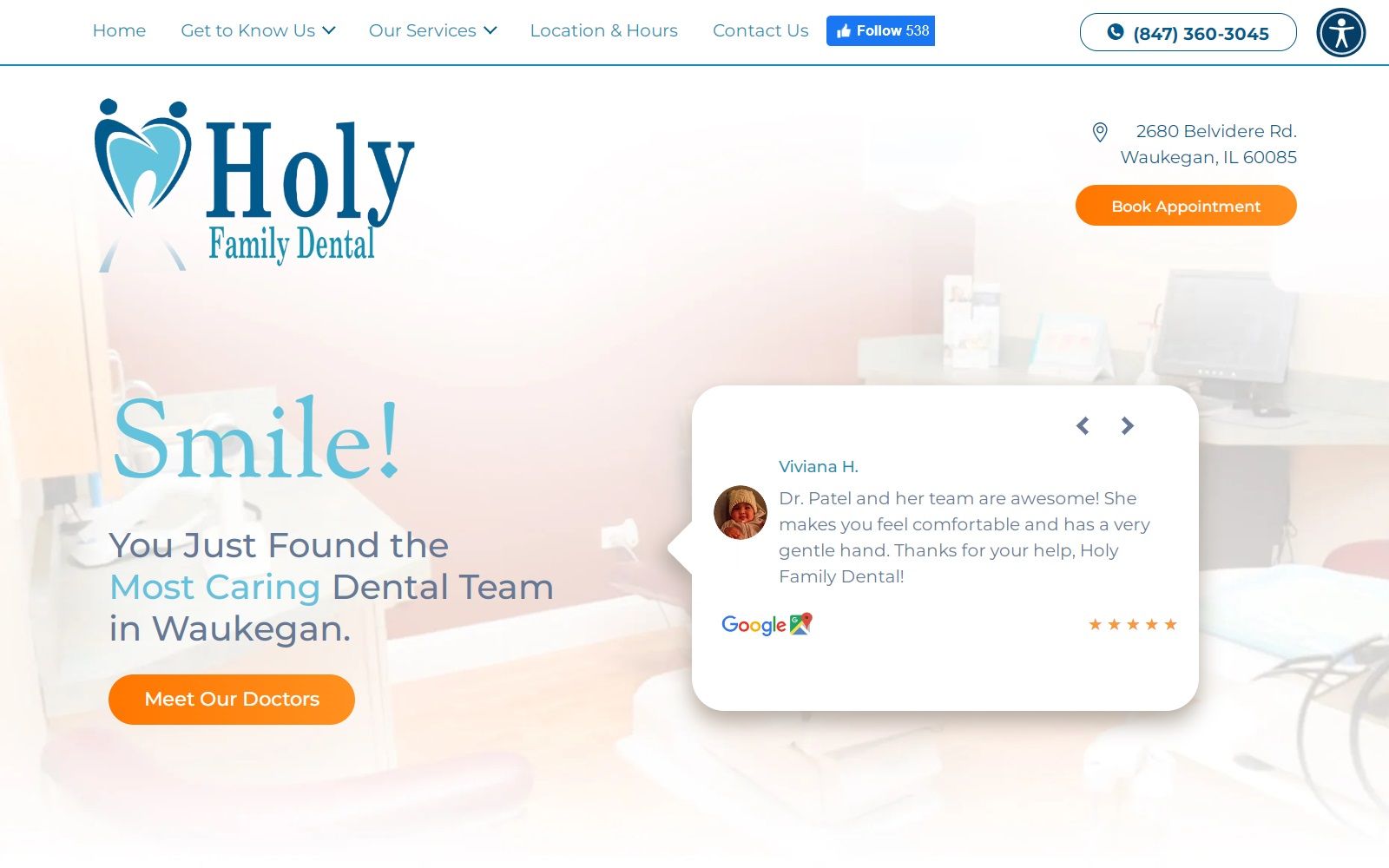 holyfamilydental.com screenshot