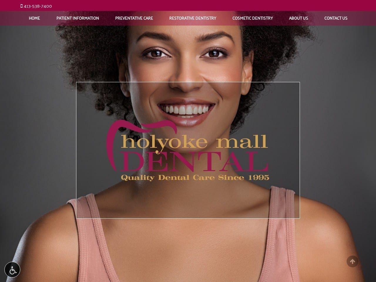 Holyoke Mall Dental Health Ctr Website Screenshot from holyokemalldental.com