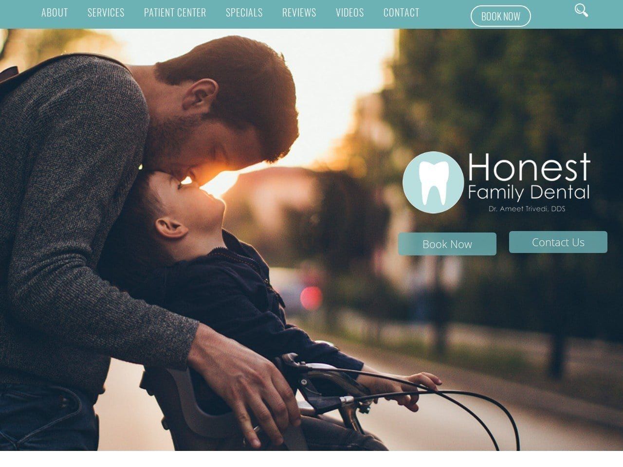 Honest Family Dental Website Screenshot from honestfamilydental.com
