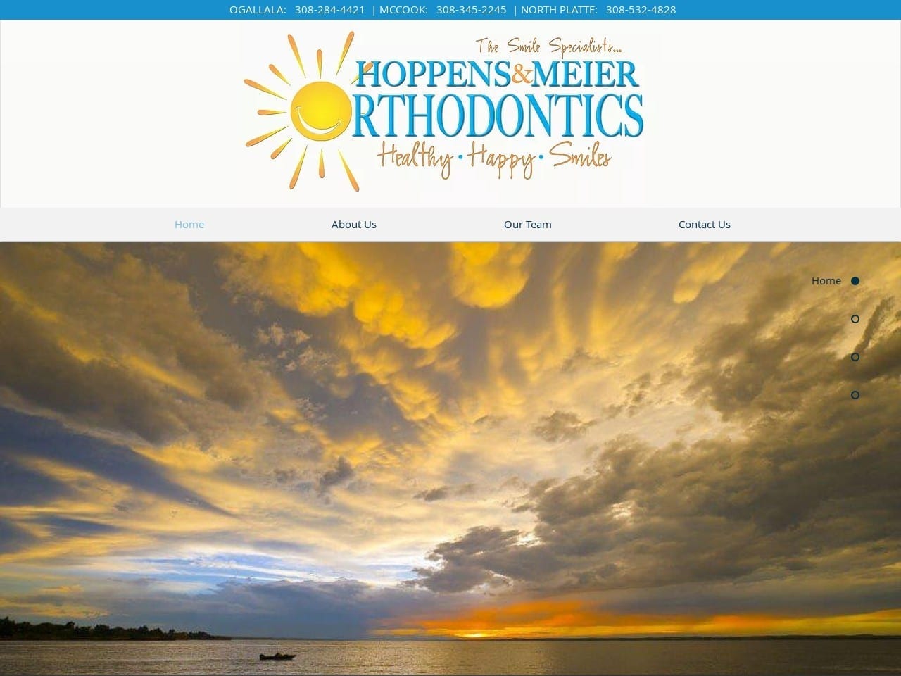 Hoppens Dr. Bradley J Website Screenshot from hoppensorthodontics.com