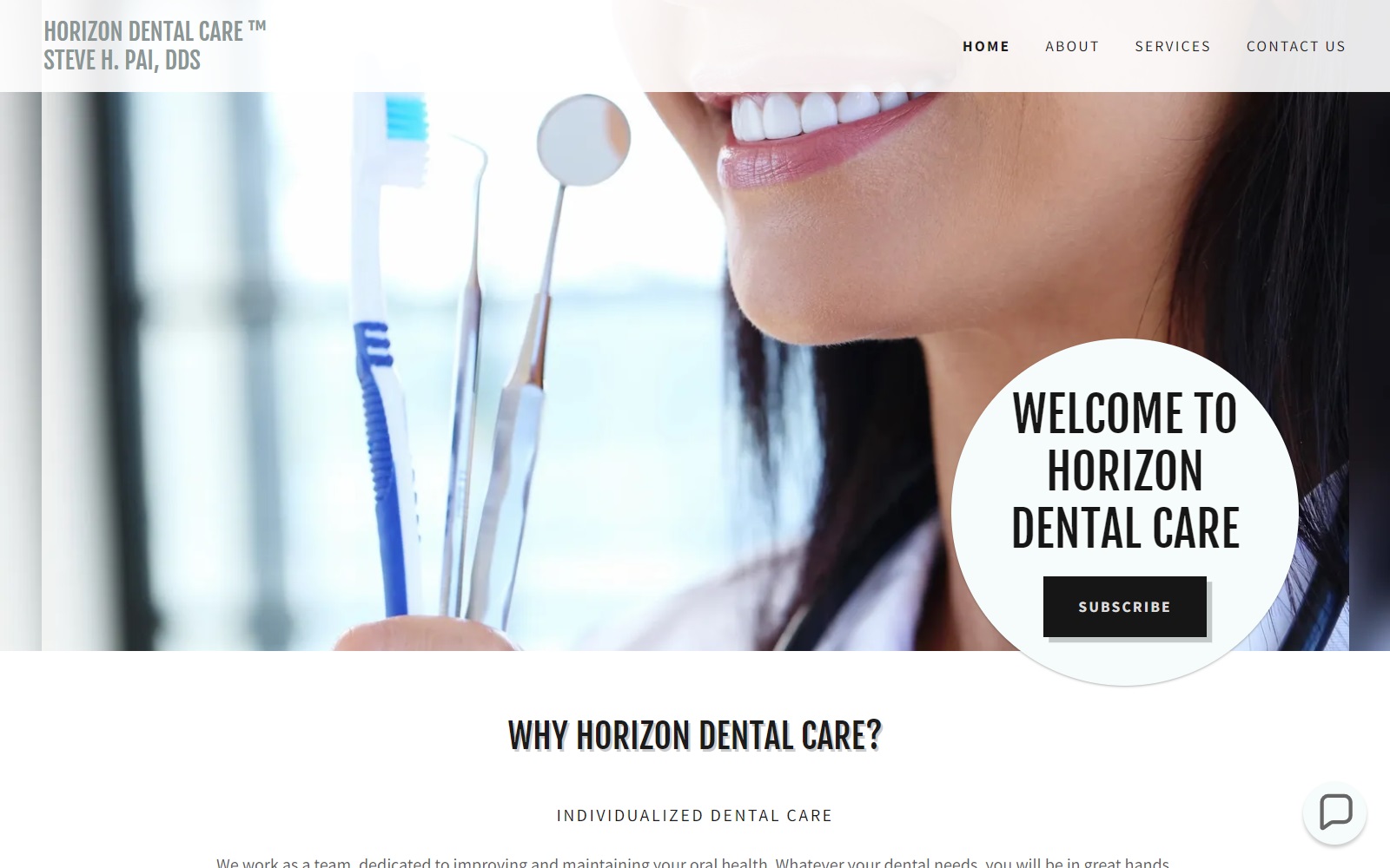 horizondentalcare.com screenshot