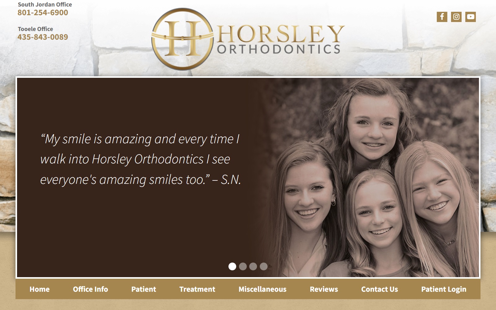 horsleyorthodontics.com screenshot