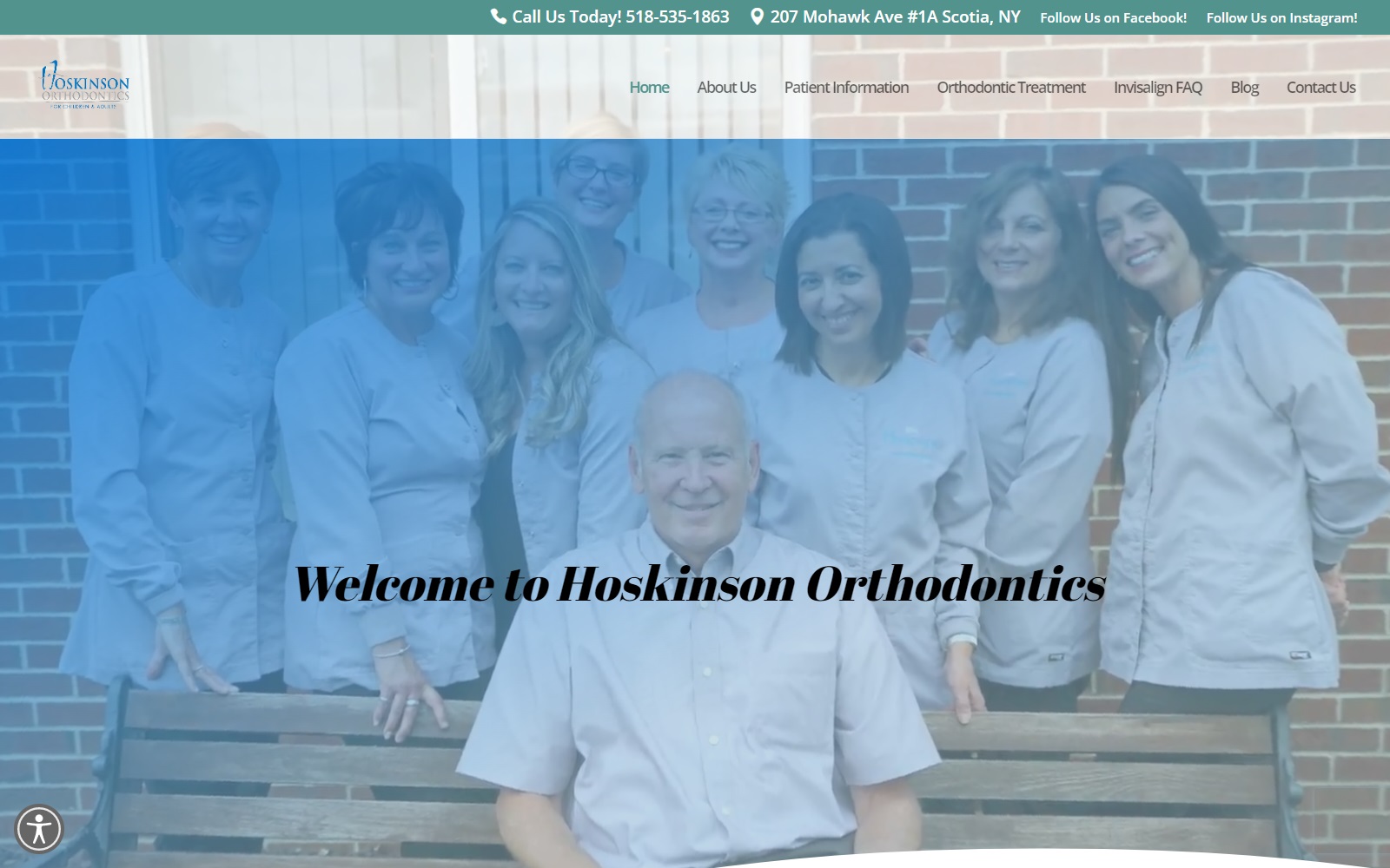 hoskinsonortho.com screenshot