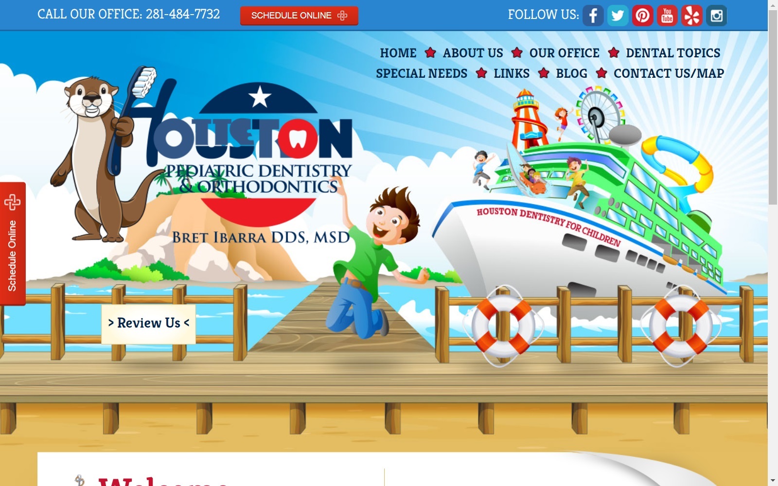 houstonkidsdds.com screenshot