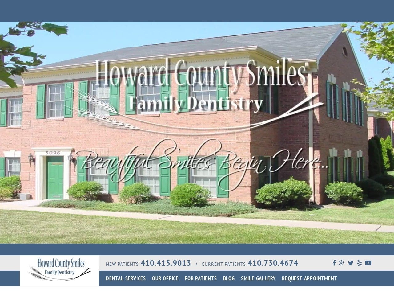 Ray M. Becker D.D.S. F.A.G Website Screenshot from howardcountysmiles.com