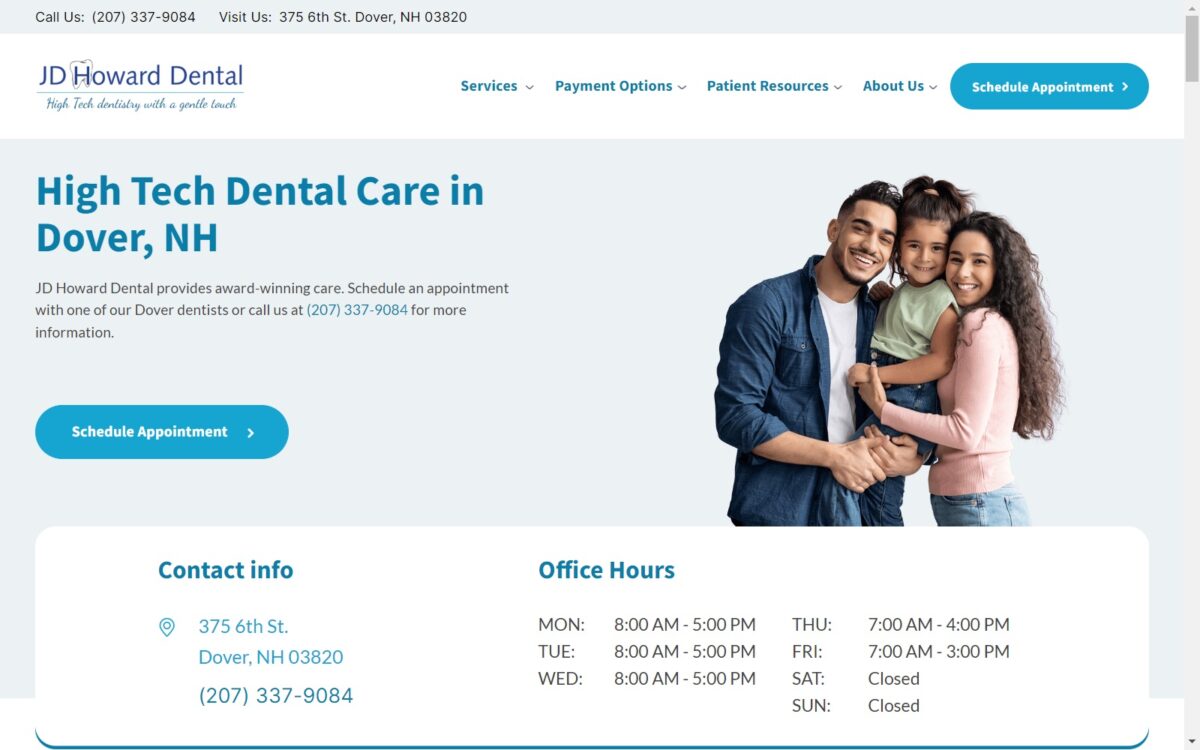 howarddental.com screenshot