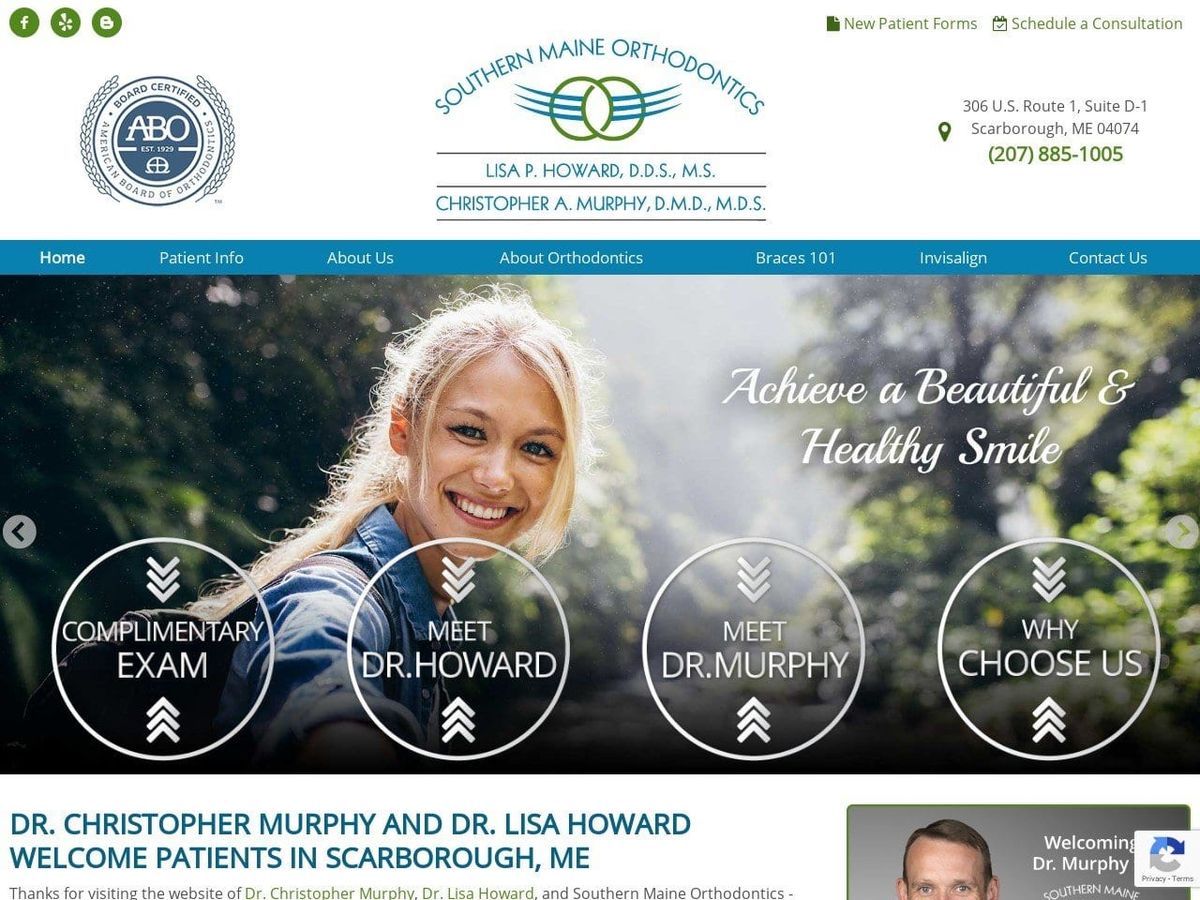 Lisa P. Howard DDS MS Website Screenshot from howardortho.com