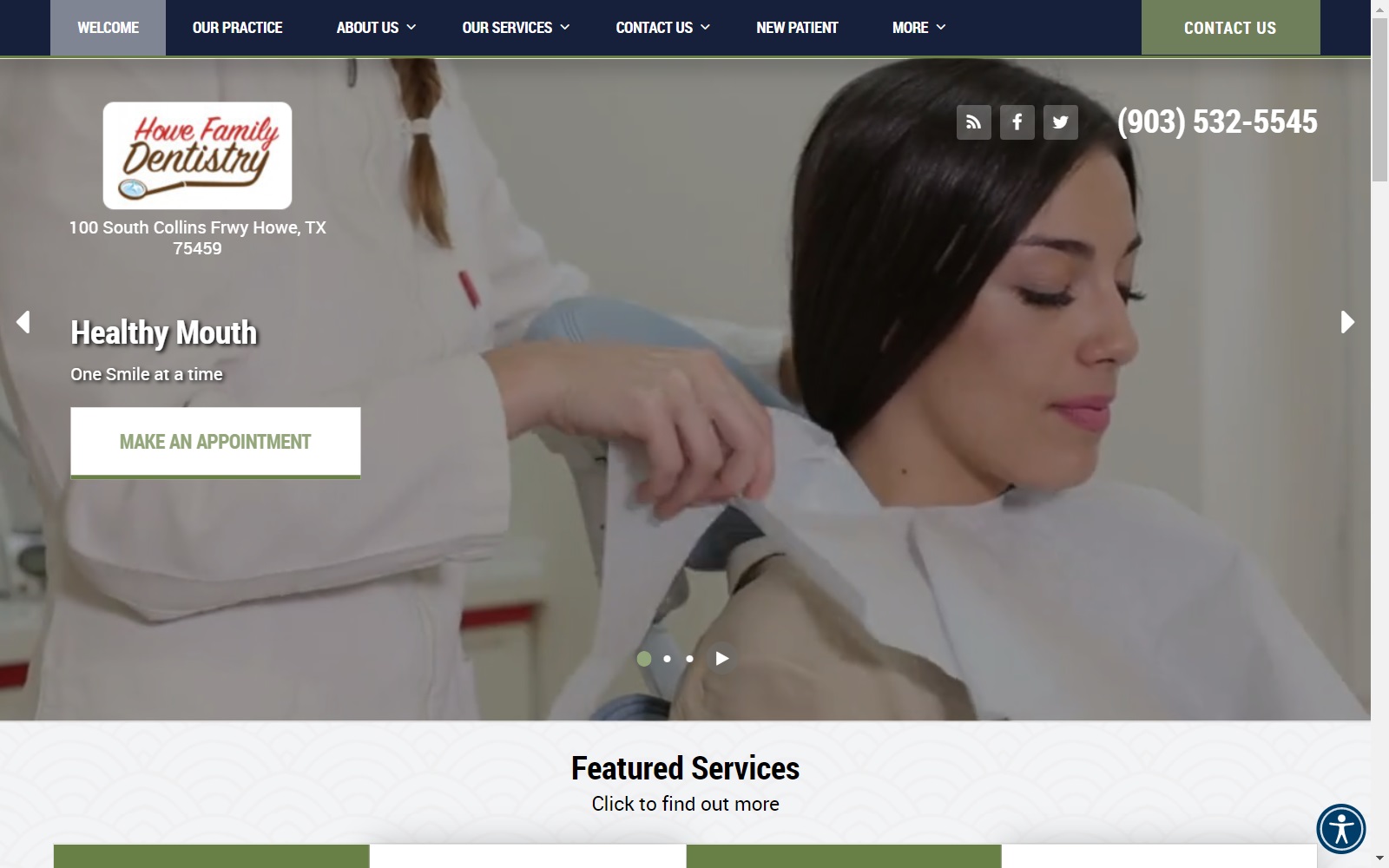 howefamilydentistry.com screenshot