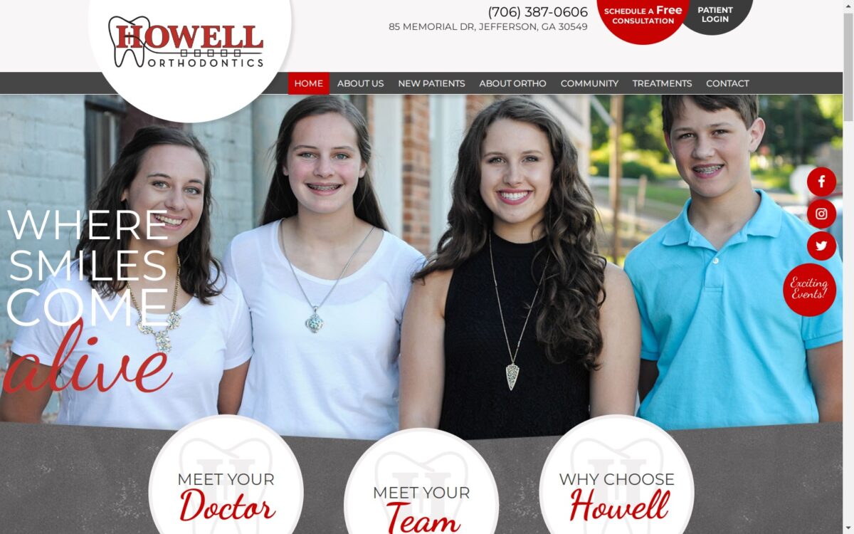 howellortho.com screenshot