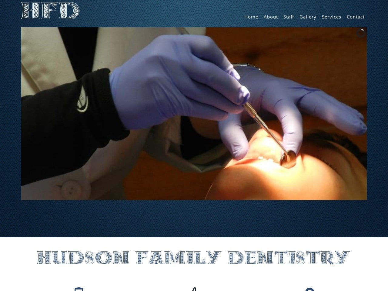 Hudson Family Dental Website Screenshot from hudsonfamilydentistry.com