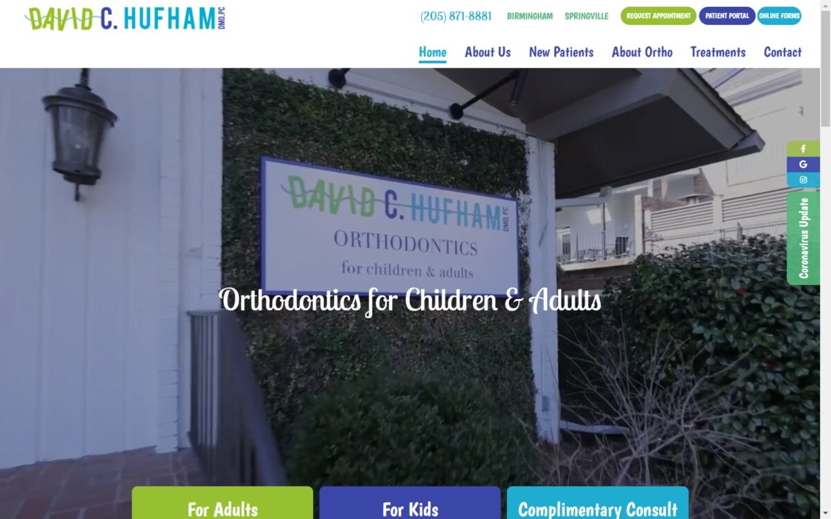 hufhamortho.com screenshot