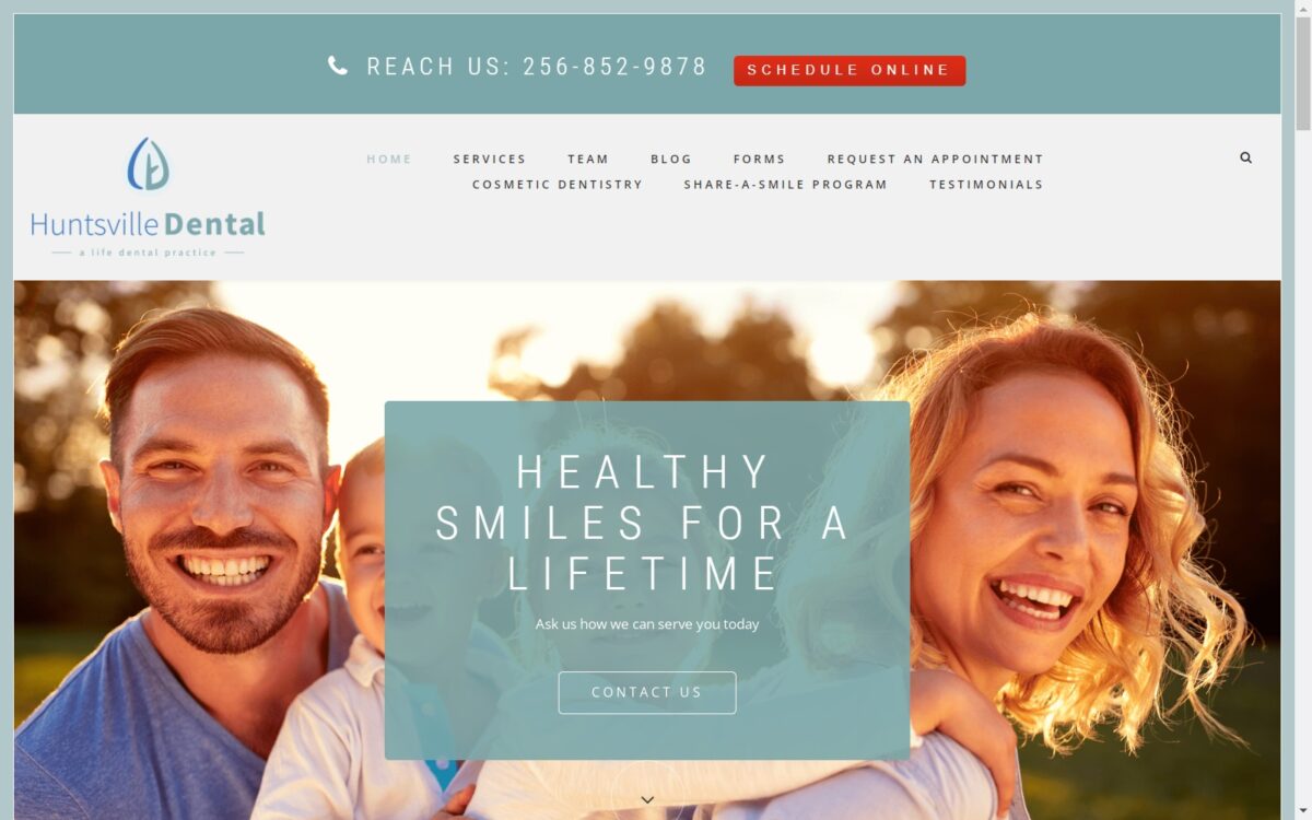 huntsville-dental.com screenshot