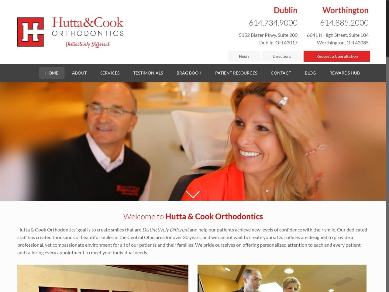 Cook Brandon D DDS Website Screenshot from huttasmiles.com