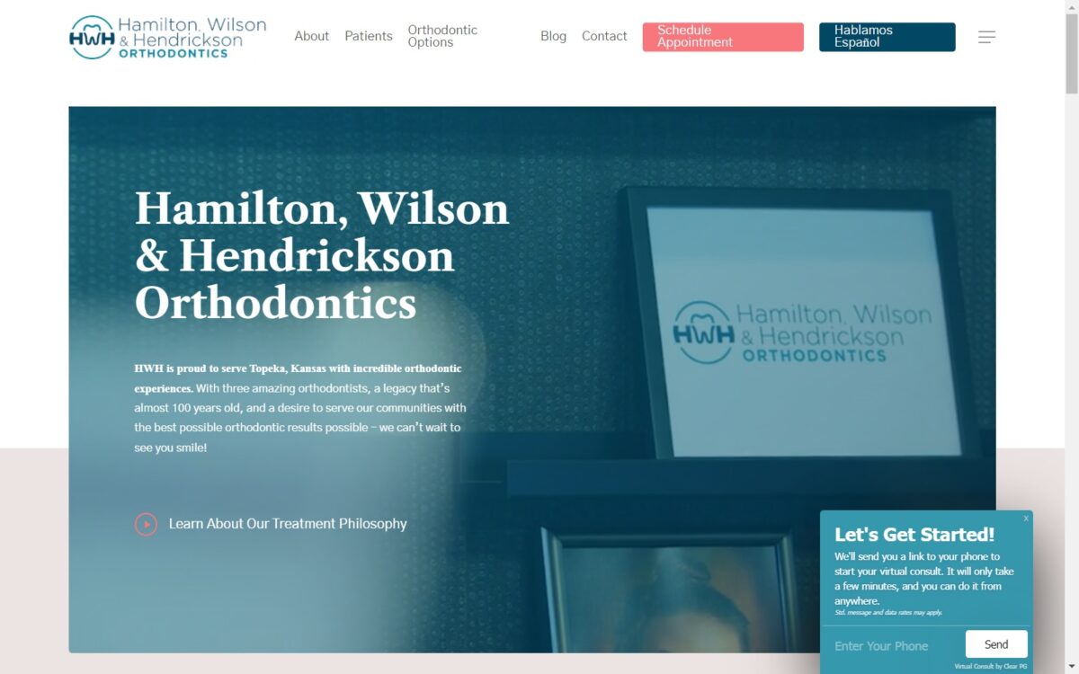 hwhortho.com screenshot