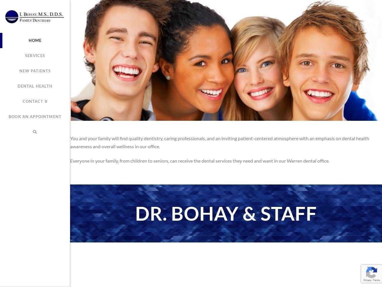 Dr. Ihor Bohay DDS Website Screenshot from ibohay.com
