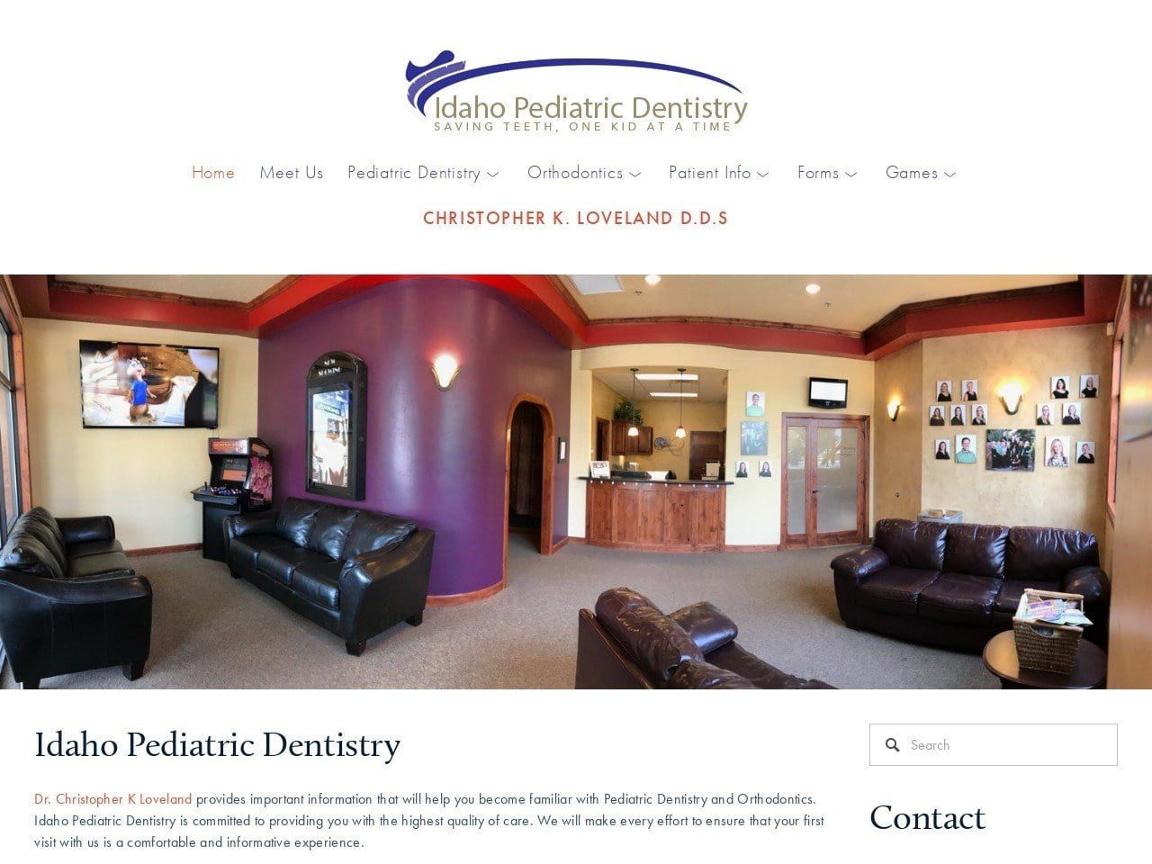 Idahopediatric Dentistry Website Screenshot from idahopediatricdentistry.com