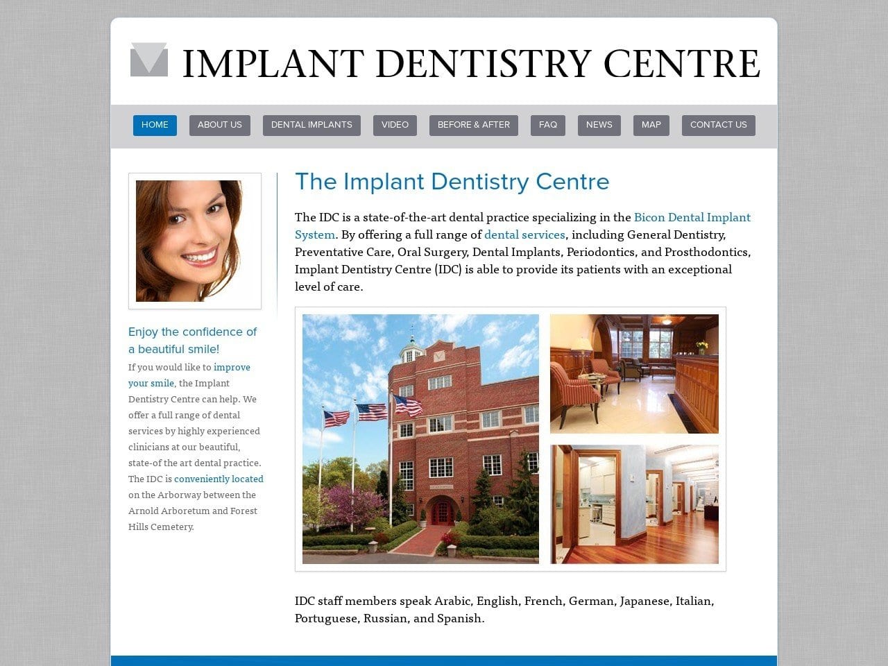 Dr. Katherine M. Morgan DMD Website Screenshot from idcboston.com