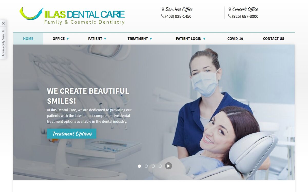 ilasdentalcare.com screenshot