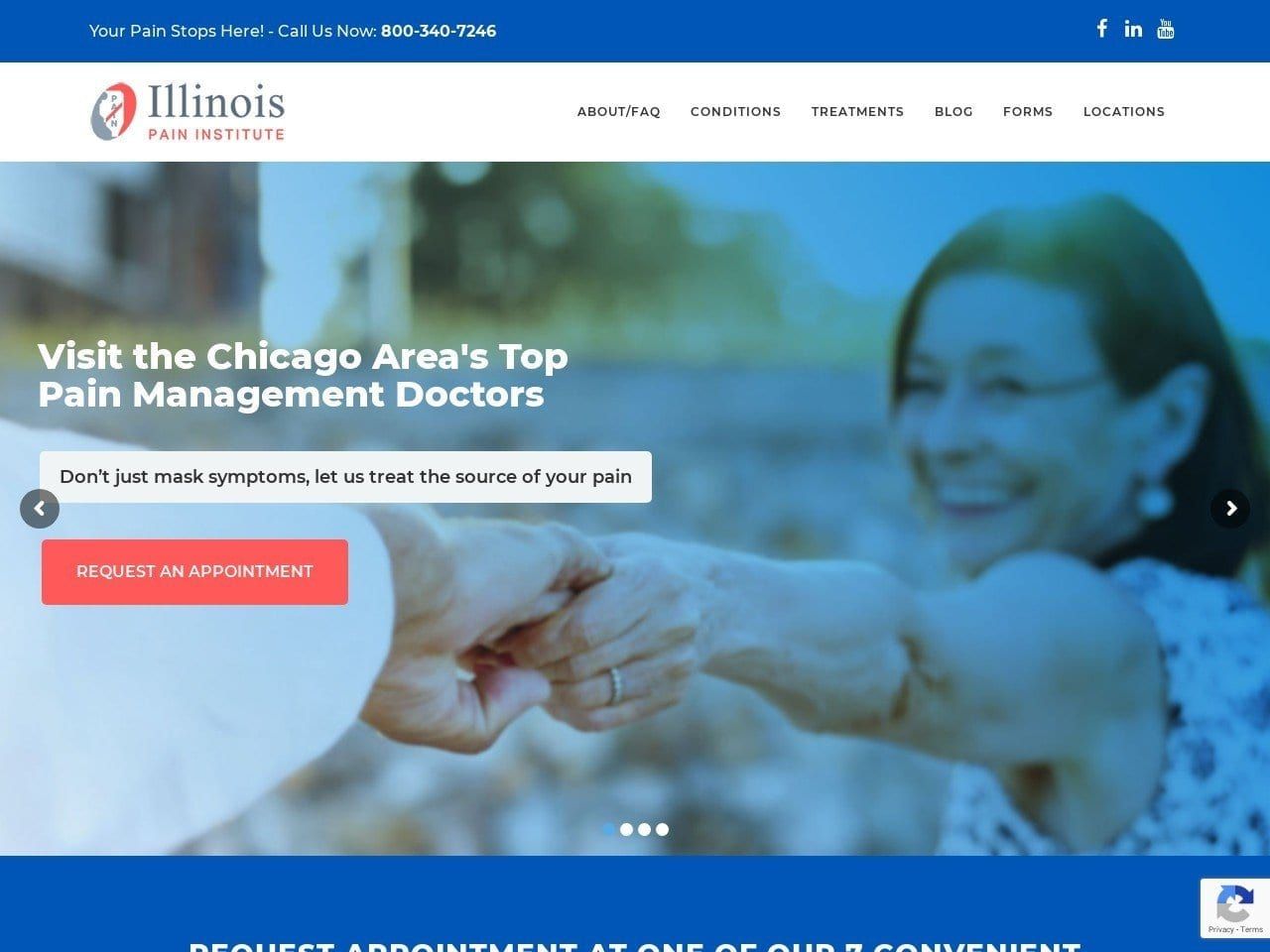 Illinois Pain Institute Website Screenshot from illinoispain.com