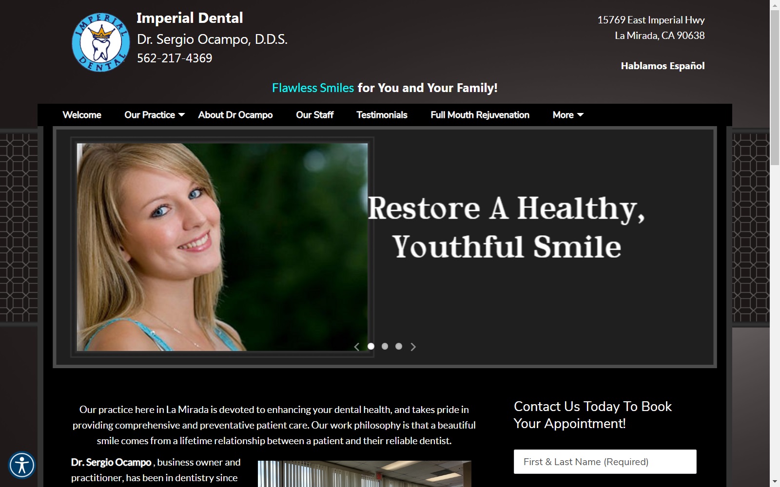 imperialdentaldrocampo.com screenshot