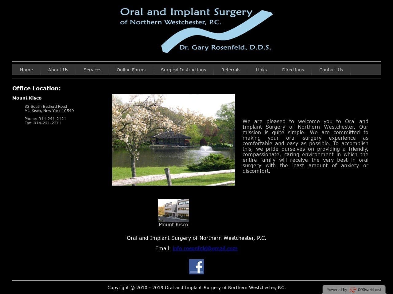 Oral & Implant Surgery Website Screenshot from implantsandwisdomteeth.com