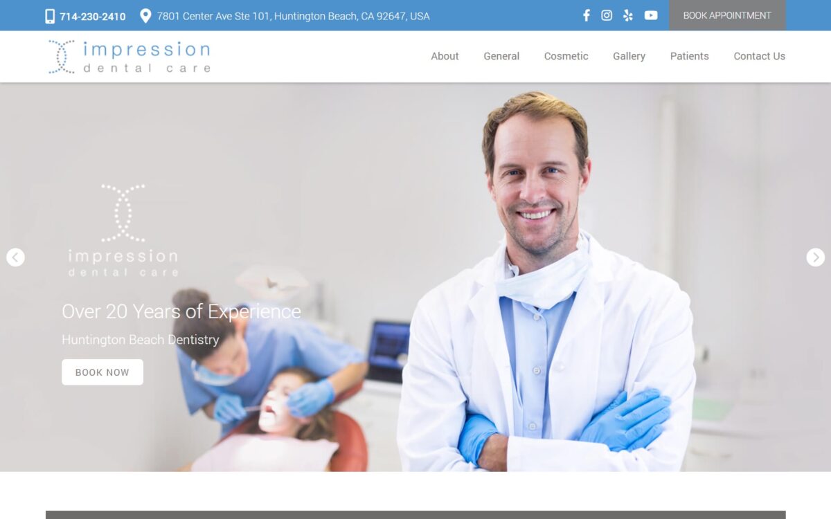 impressiondental.com screenshot