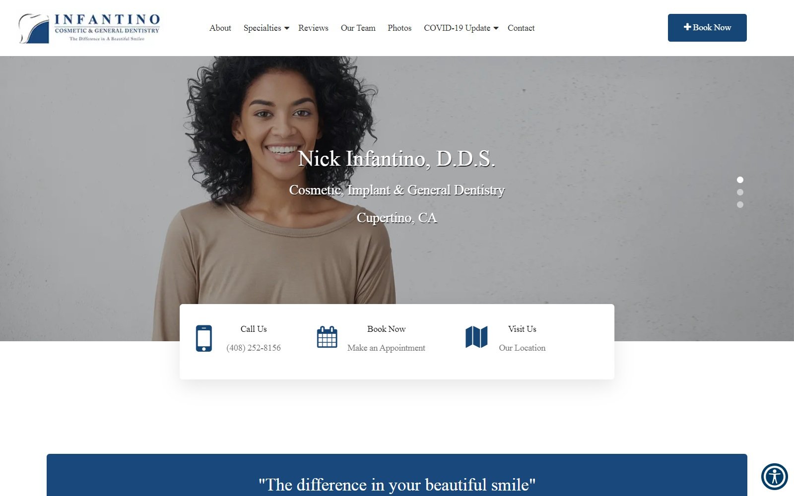 infantinodental.com screenshot