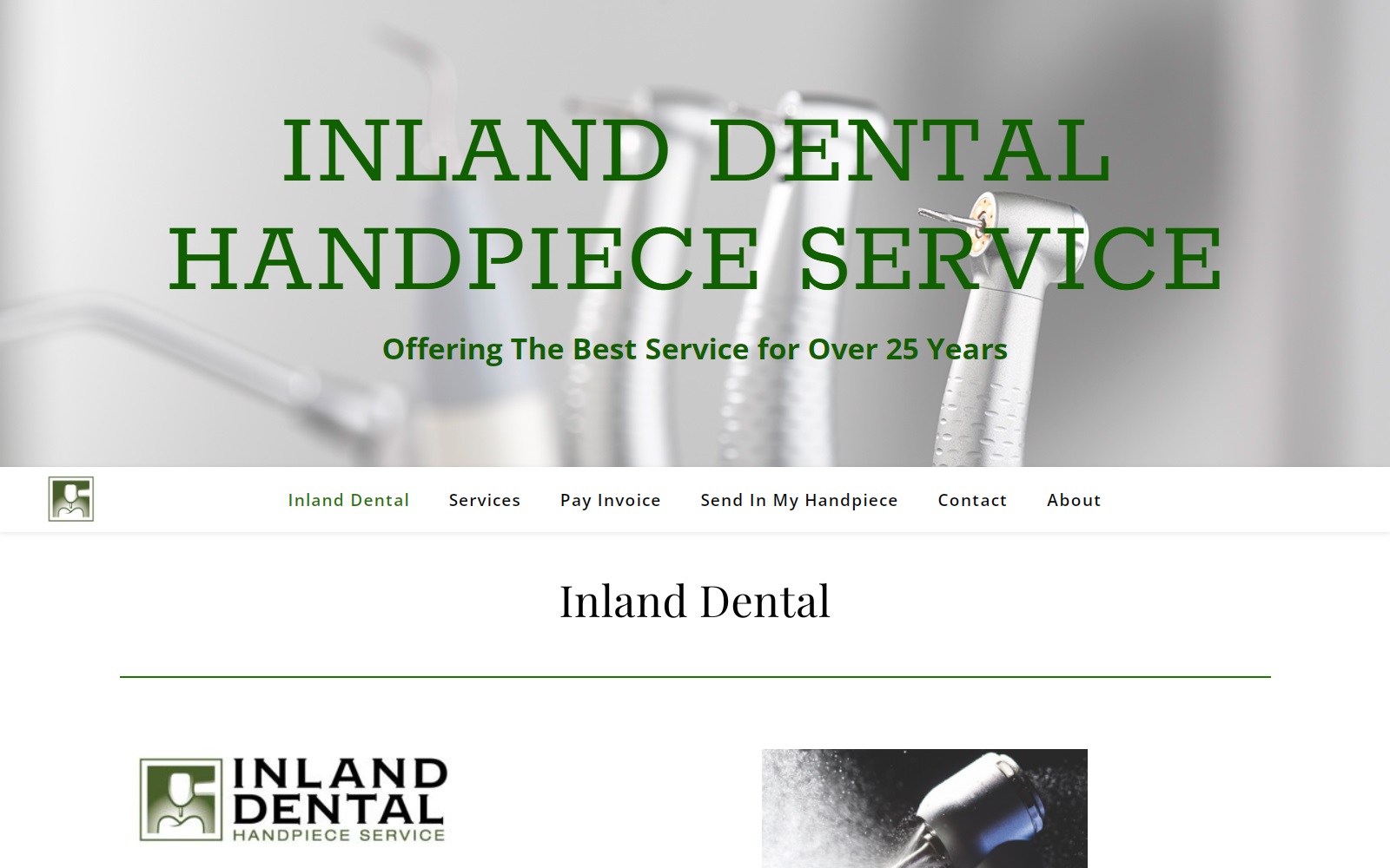 inlanddental.com screenshot