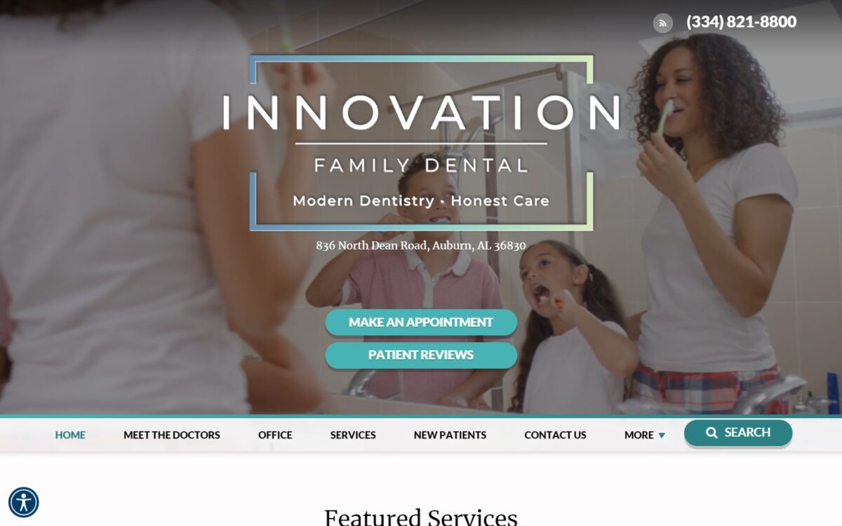 innovationfamilydental.com screenshot