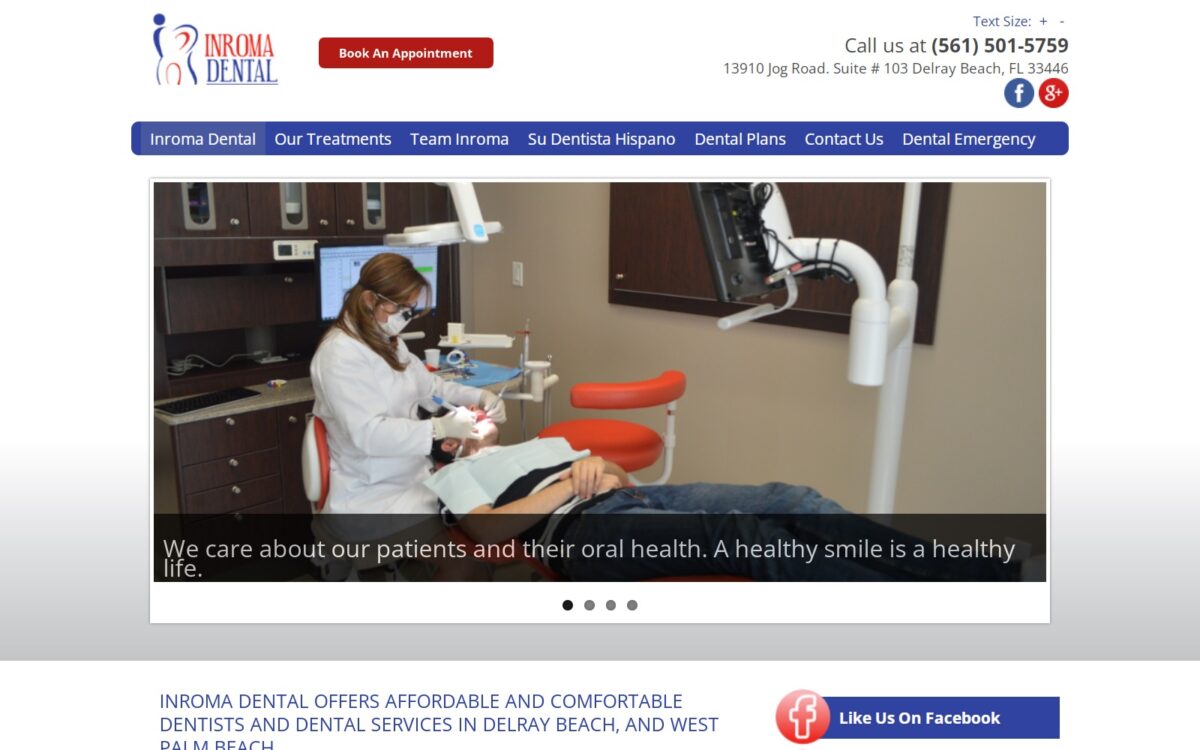 inromadelraydentist.com screenshot