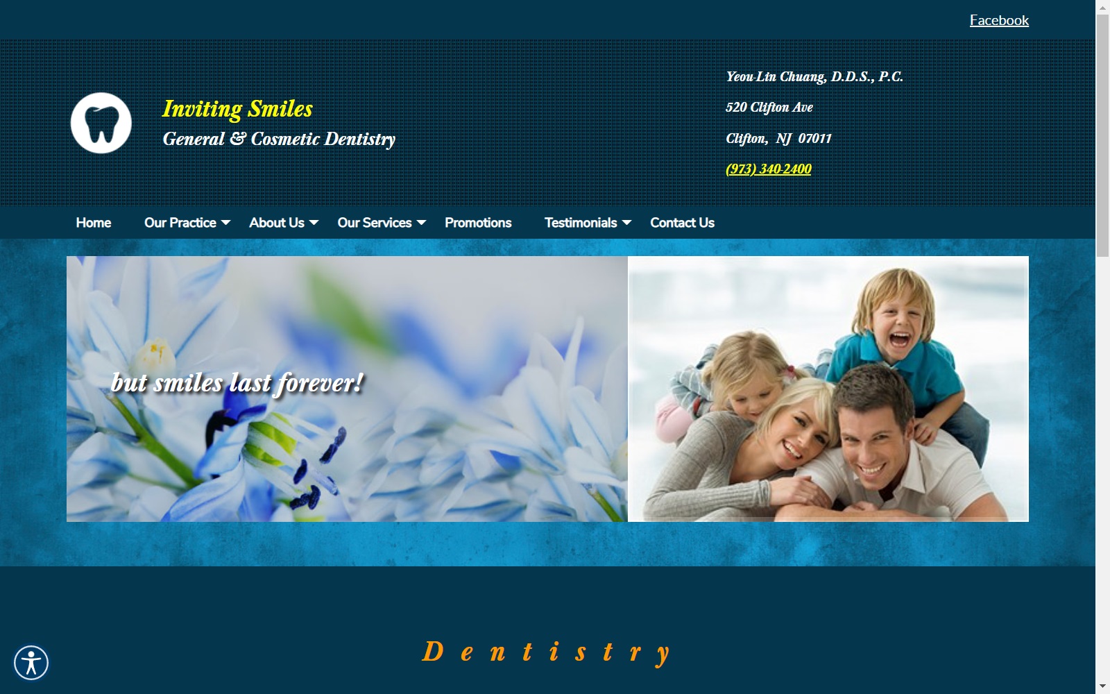 invitingsmilesnj.com screenshot