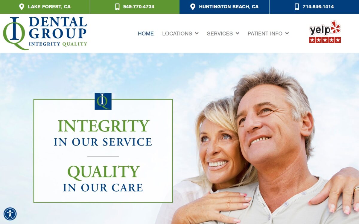 iqdentalgroup.com screenshot