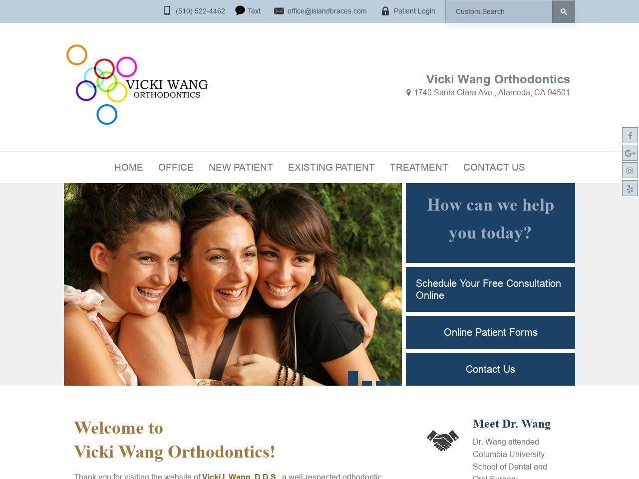 Parker and Sears Orthodontics Website Screenshot from islandbraces.com