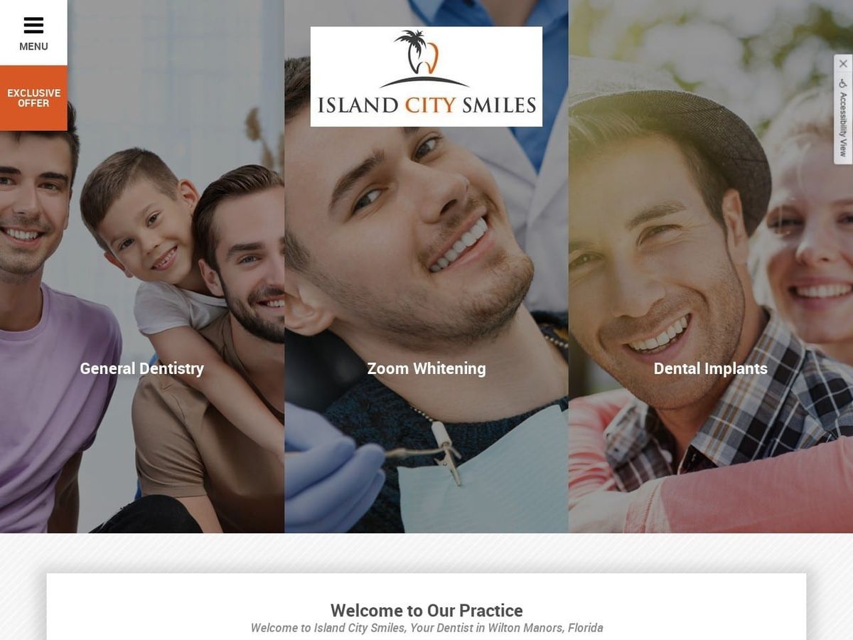 David K Warner DDS PA Website Screenshot from islandcitysmiles.com