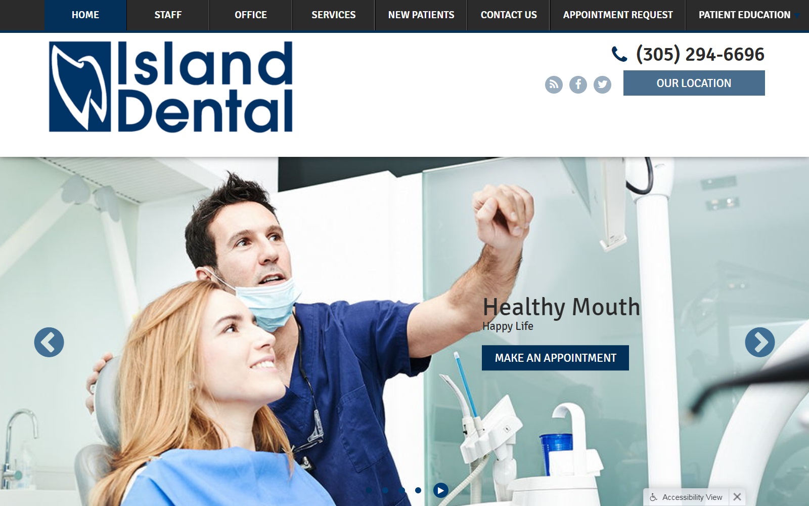 islanddentalkw.com screenshot