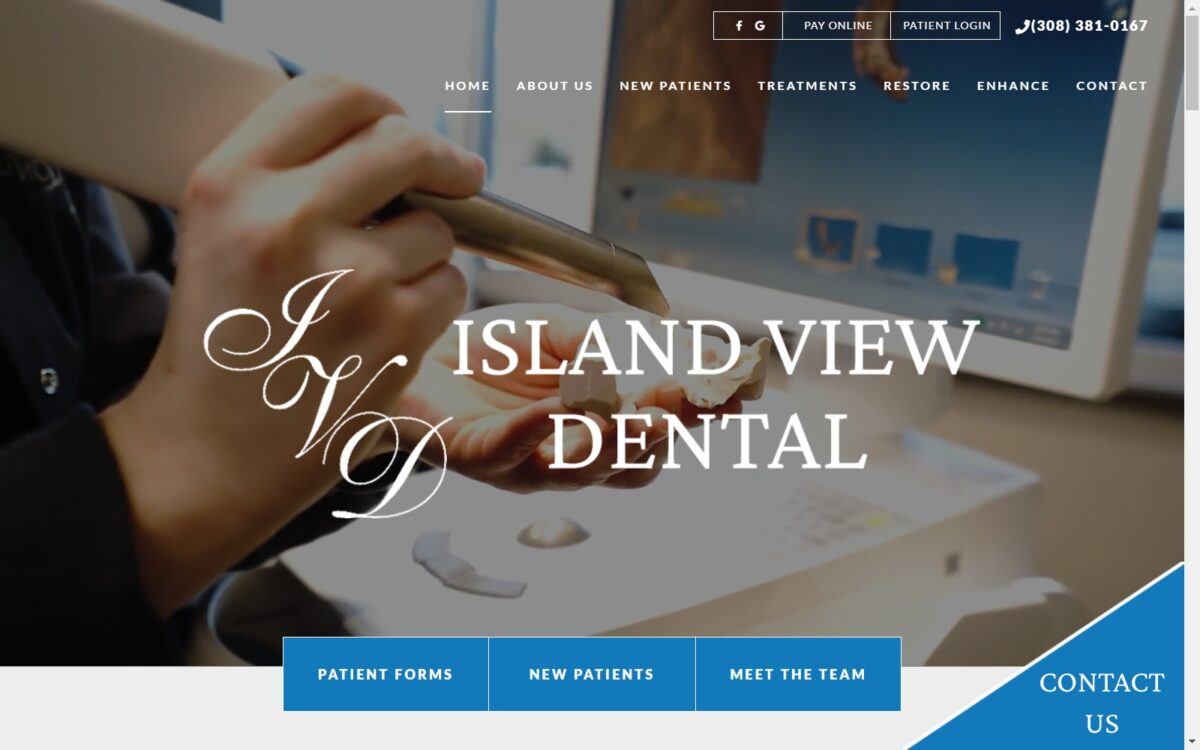 islandviewdental.com screenshot