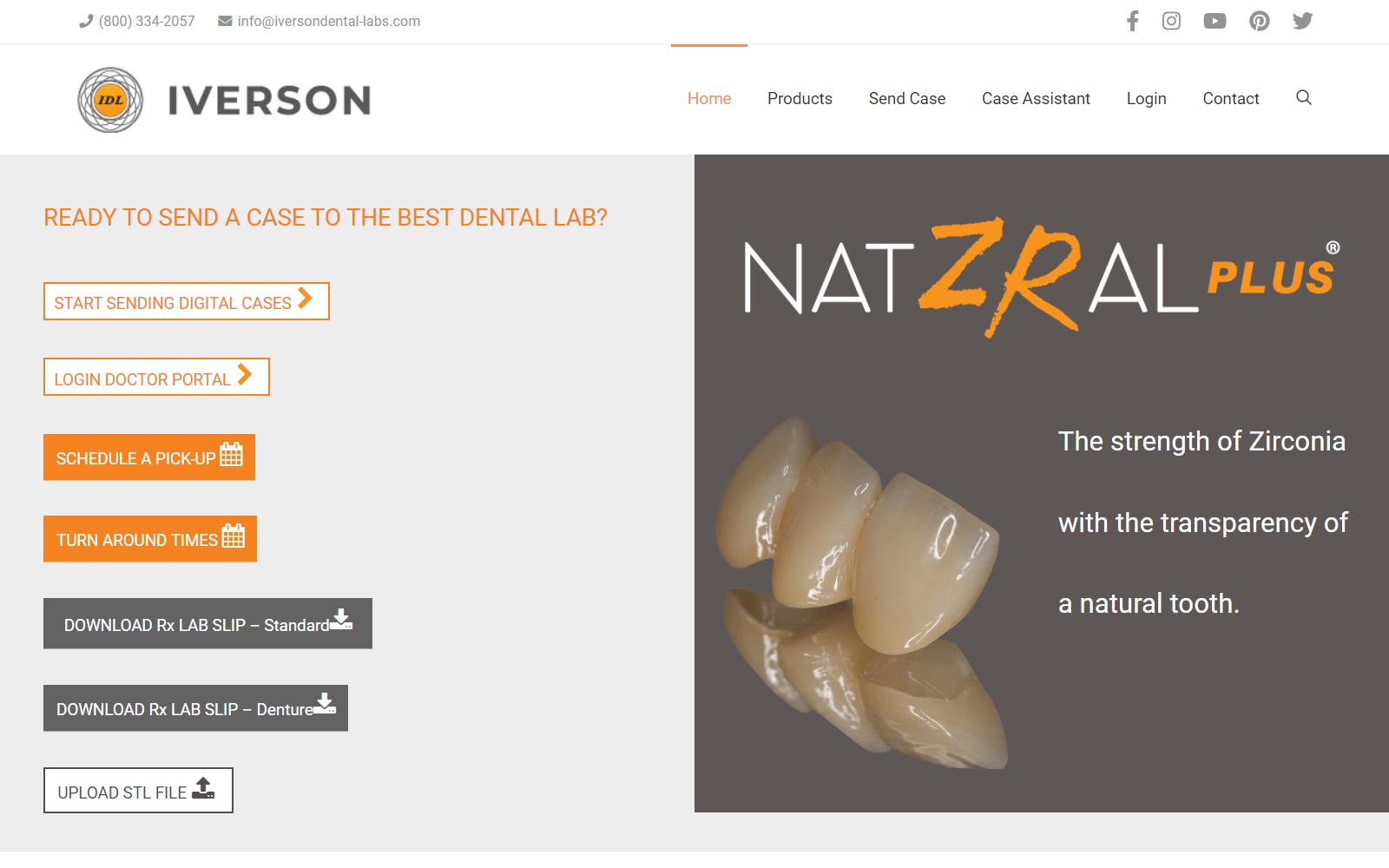 iversondental-labs.com screenshot