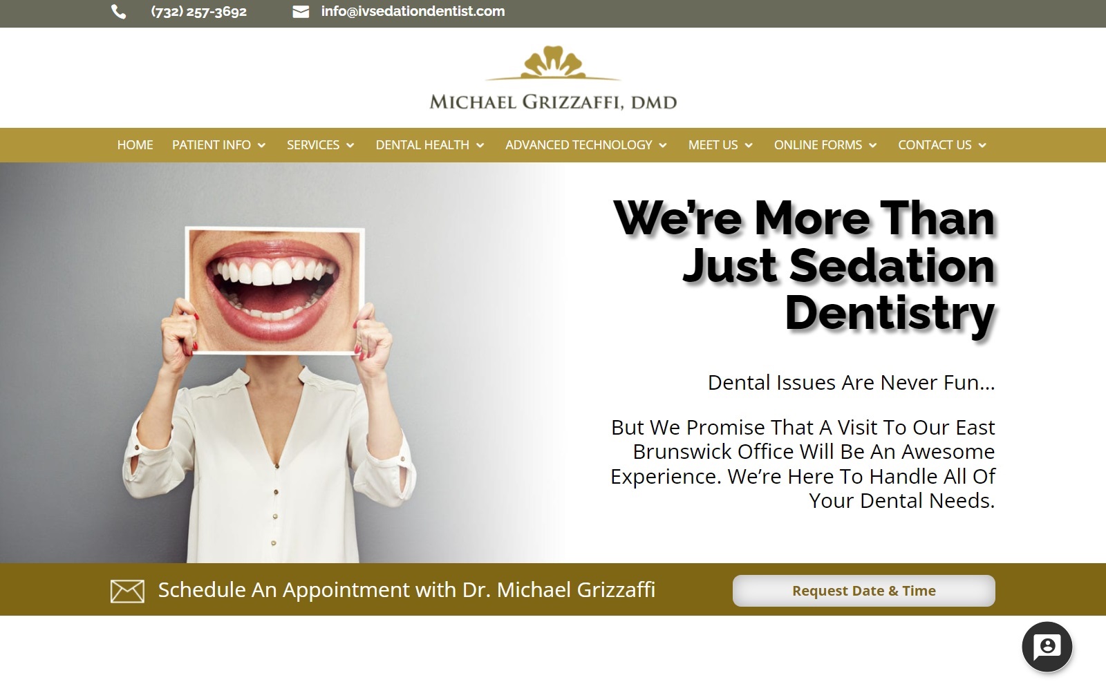 ivsedationdentist.com screenshot