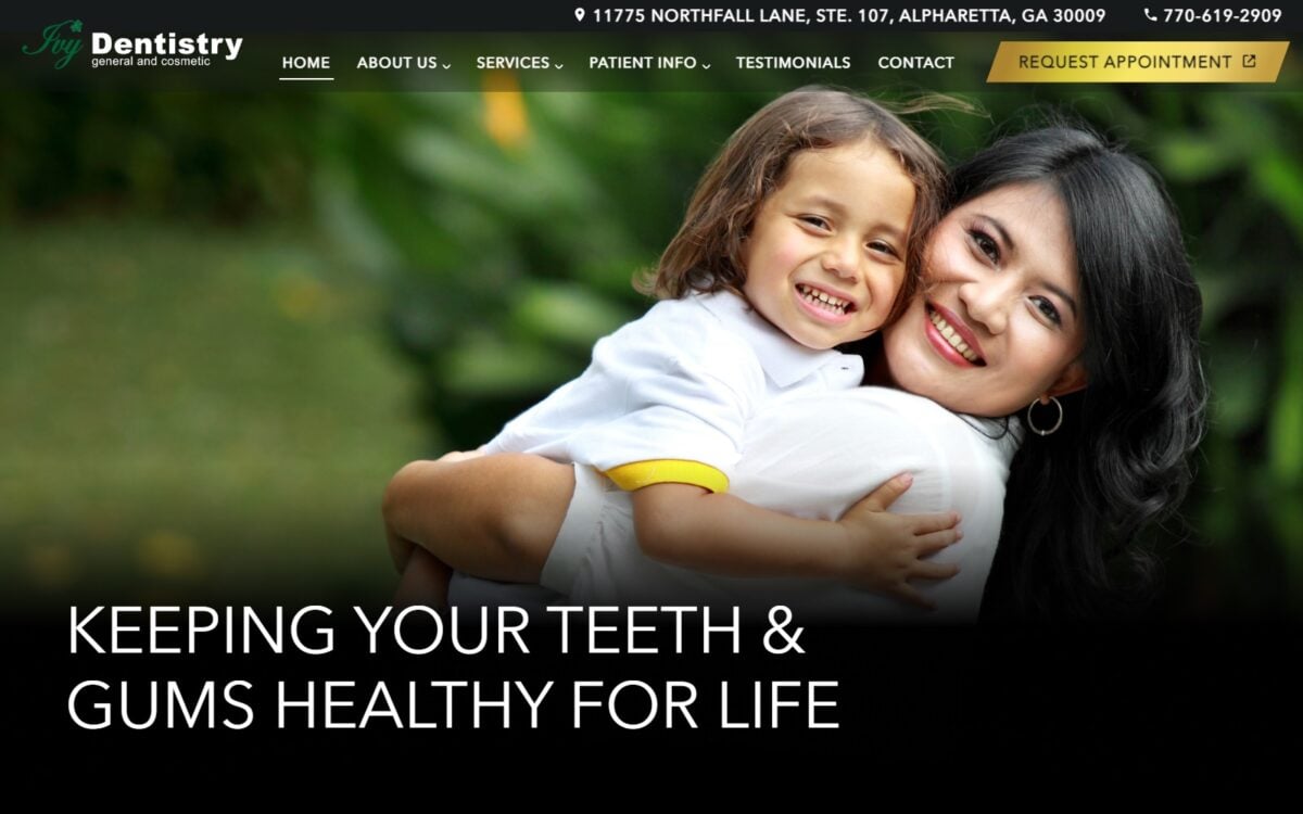 ivydentistry.com screenshot