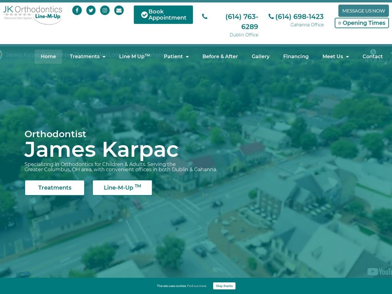 Office Karpac Website Screenshot from jameskarpacortho.com