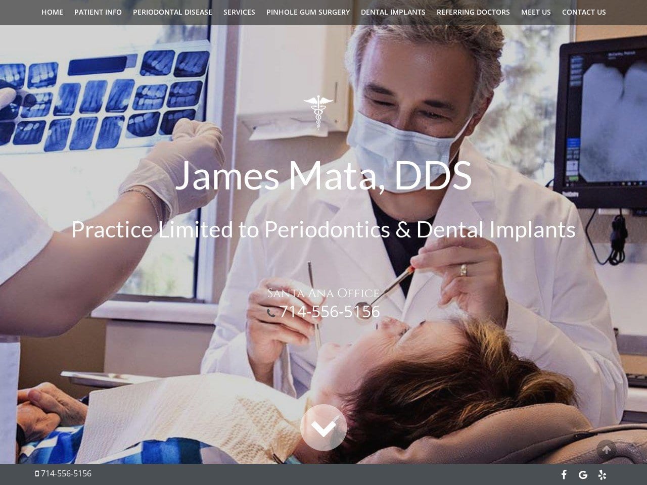 James Mata DDS Website Screenshot from jamesmatadds.com