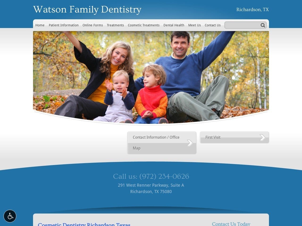 Shultz Dentist Website Screenshot from jamesmwatsondds.com