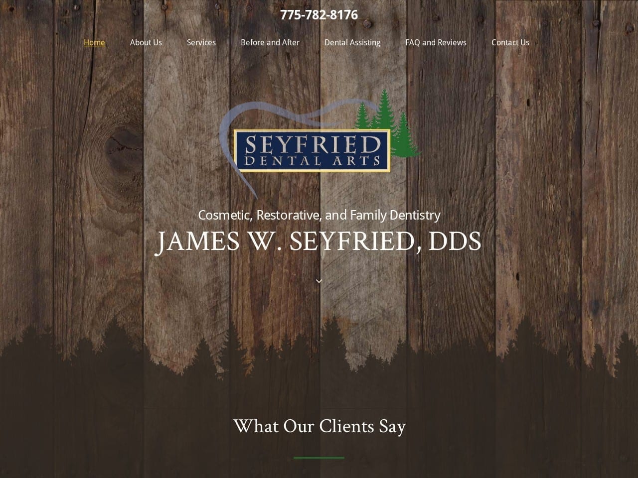 Seyfried James w DDS Website Screenshot from jamesseyfrieddds.com